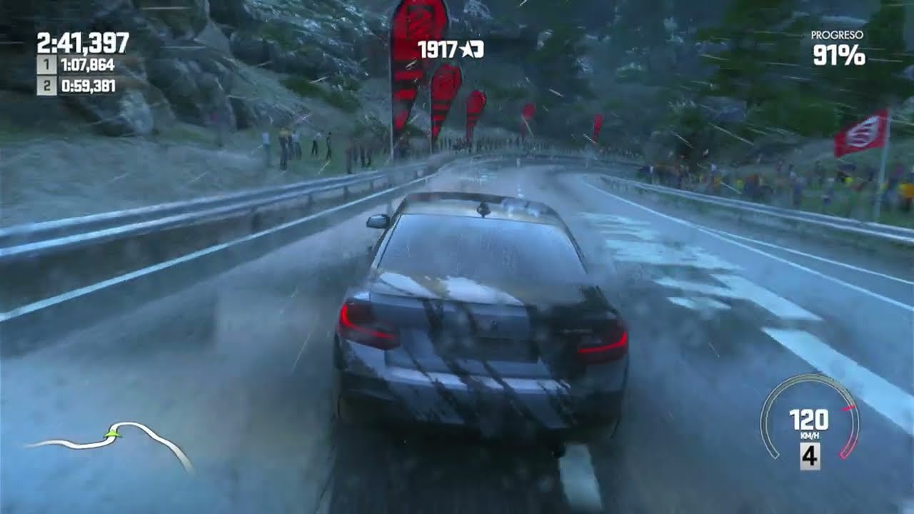 Driveclub (2014) - 4K ULTRA HD Gameplay - PS4 - Japan (Rain)