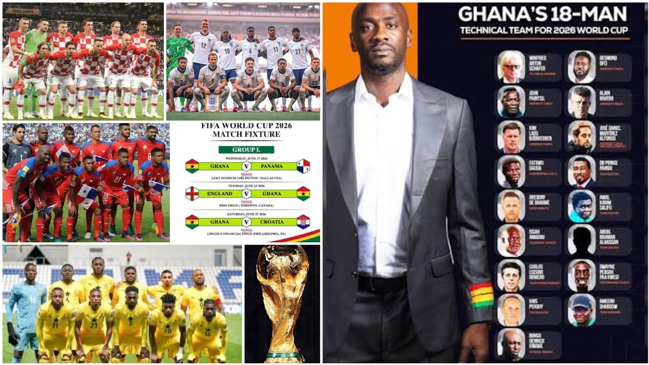 Black Stars mount a threatening team to face, England, Croatia & Panama at the World Cup - USA 2026