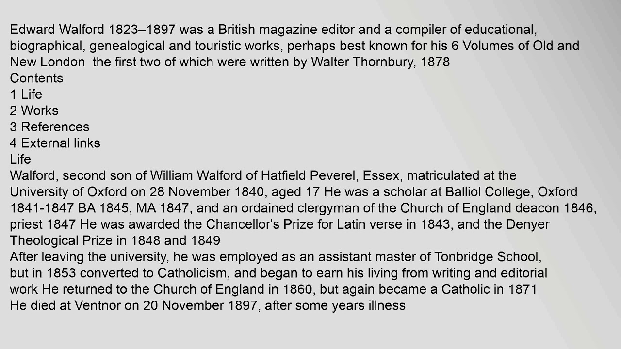Edward Walford