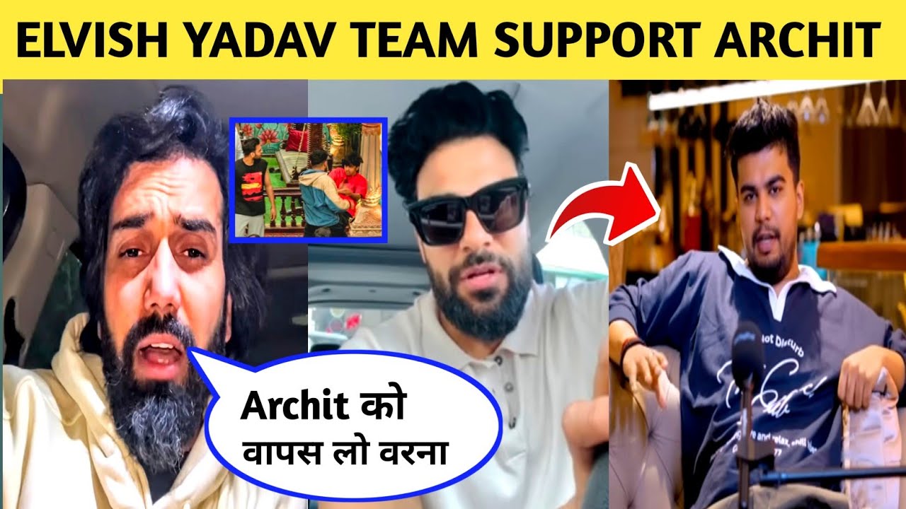 Elvish Yadav Friend Support Archit Kaushik & Angry On Maxtern | elvish yadav