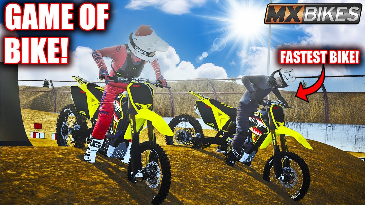 GAME OF BIKE ON A 1000 HORSEPOWER DIRTBIKE WAS SO CLOSE... (MXBIKES)