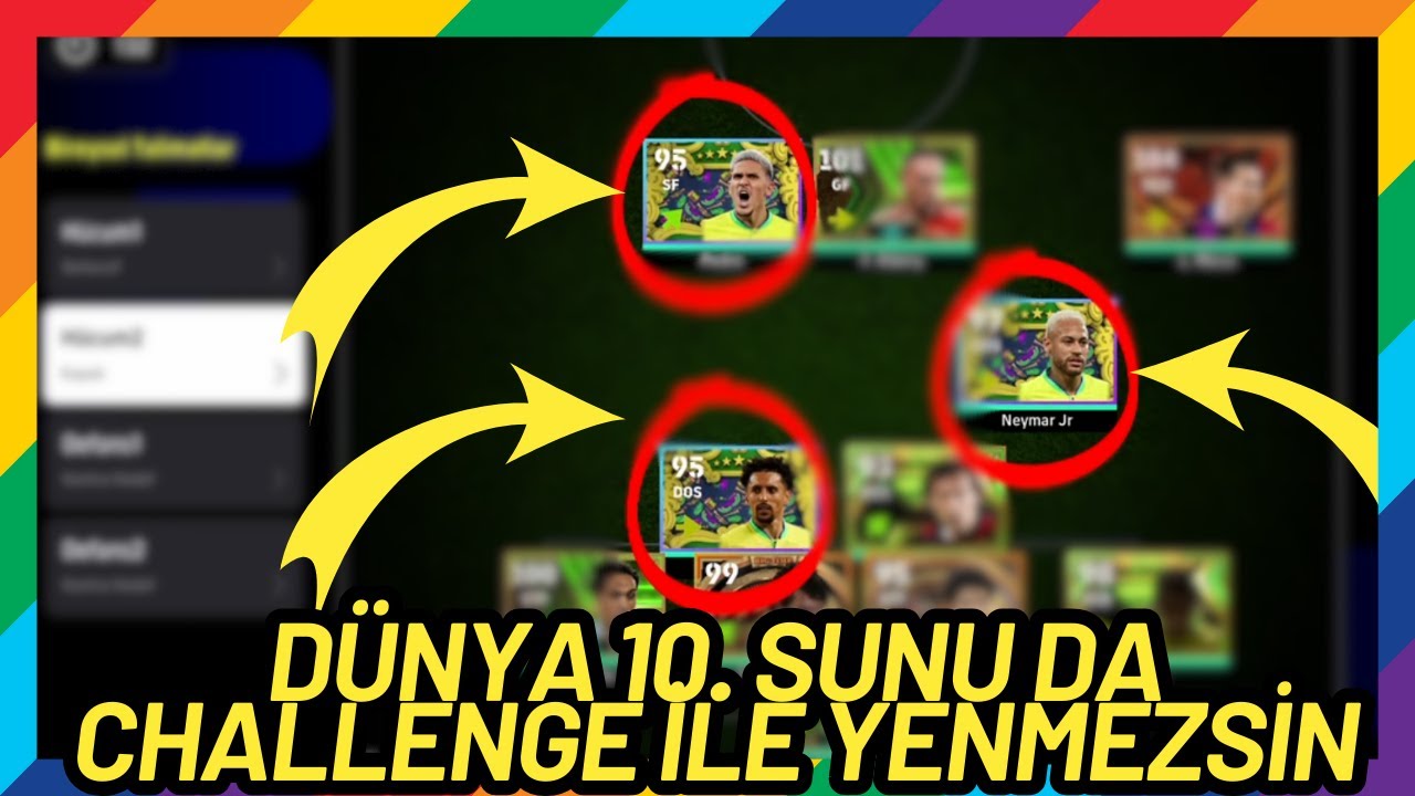 DÜNYA 10. SUNU DA CHALLENGE İLE YENMEZSİN [ EFOOTBALL 2024 PS5 ]