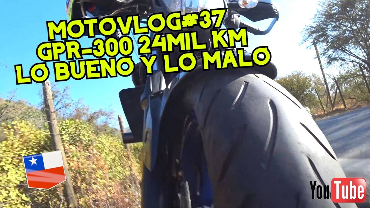 Motovlog#37 Mi opinión  lo bueno y lo malo de Dunlop GRP-300 tras 24 mil KM