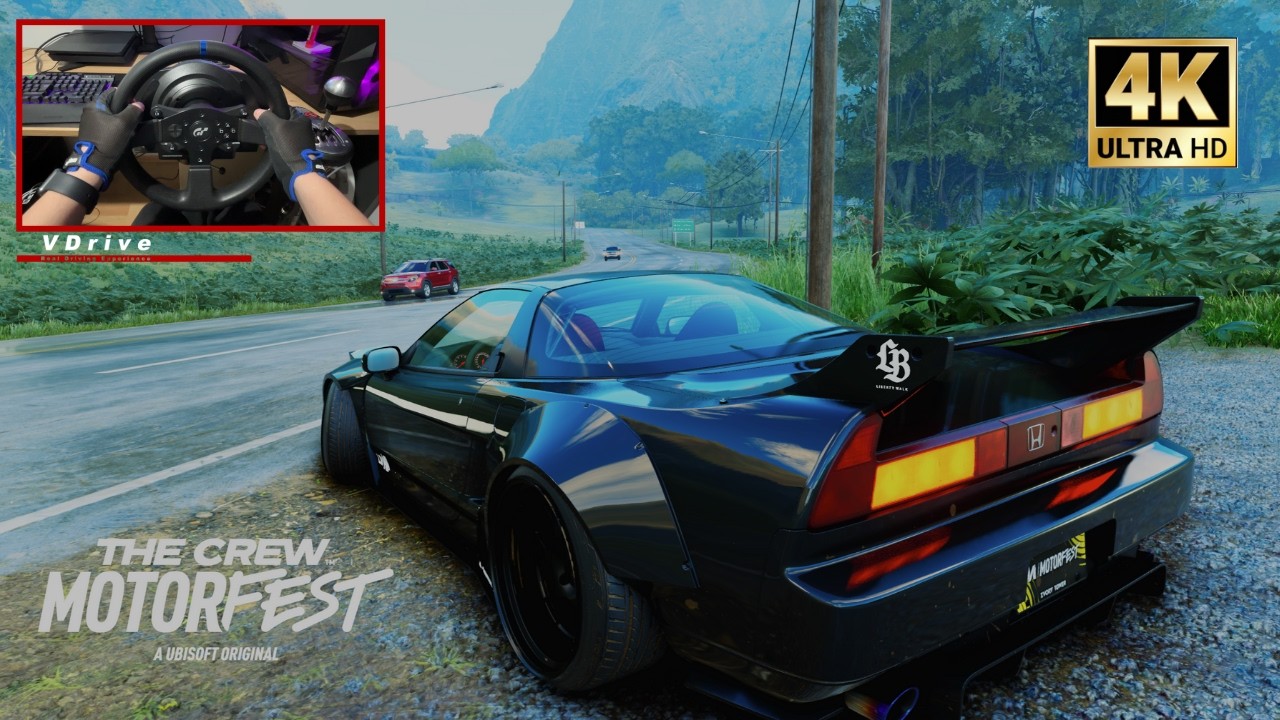 THE CREW MOTORFEST | '92 HONDA NSX LIBERTY WALK | THRUSTMASTER T300 RS | STEERING WHEEL GAMEPLAY