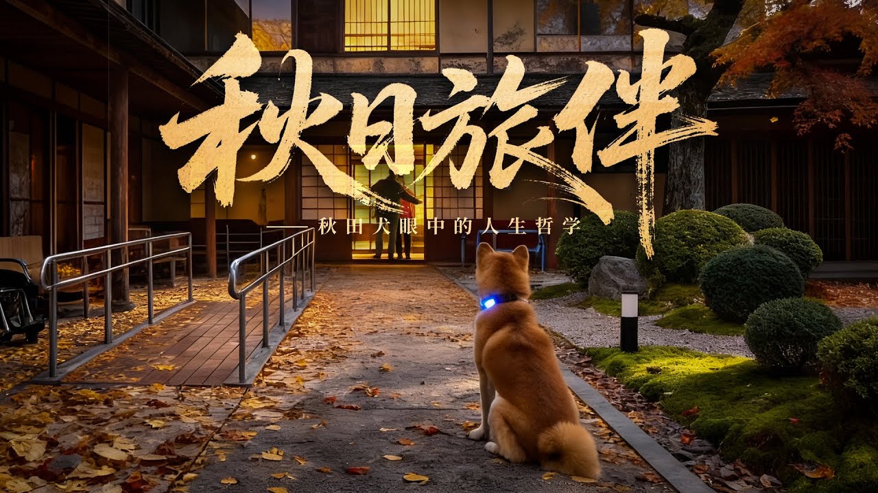 秋田犬的人生哲学.AI趣味故事!