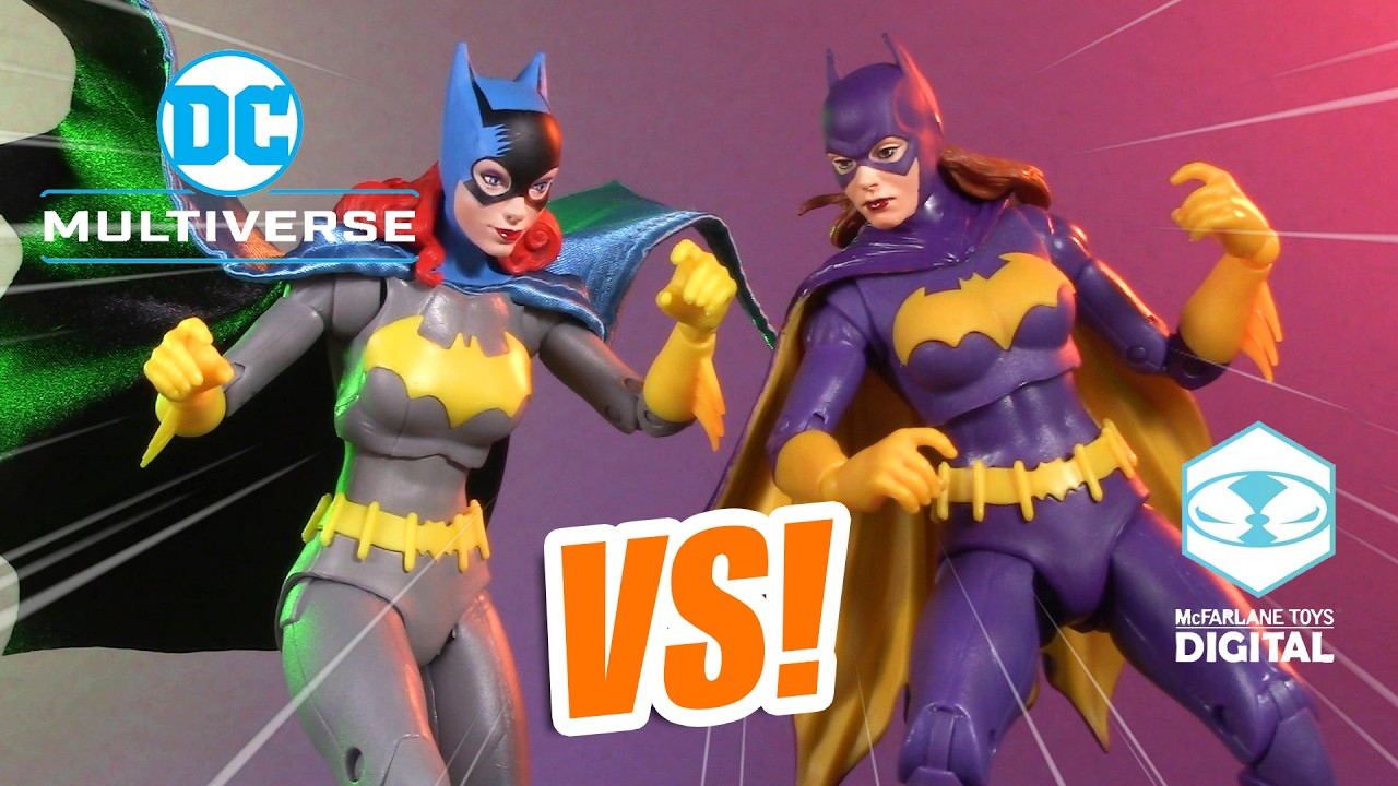 Бэтгёрл ПРОТИВ! Классическая фигурка из мультивселенной DC против цифровой фигурки от McFarlane T...