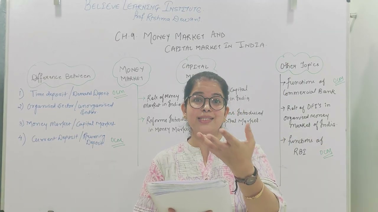 Role of capital markets in India and Reforms introduced in capital market l#economics #12thboard 