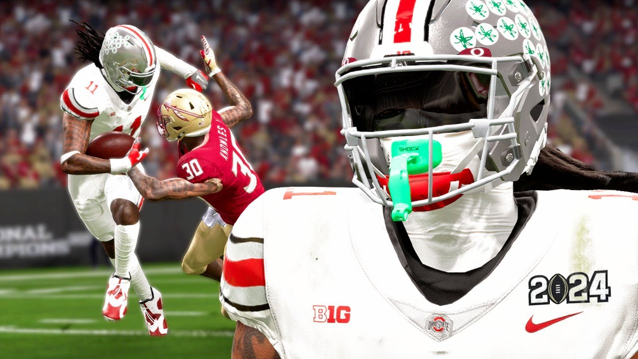 НОШЕНИЕ ЛЫЖНОЙ МАСКИ В НАЦИОНАЛЬНОМ ЧЕМПИОНАТЕ | NCAA Football 24 (PC Mods)