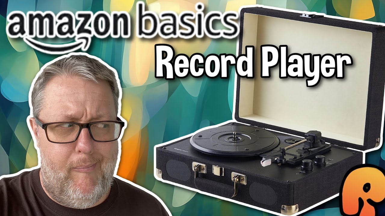 Проигрыватель пластинок Amazon Basics — распаковка и обзор! #винил #amazon #проигрыватель