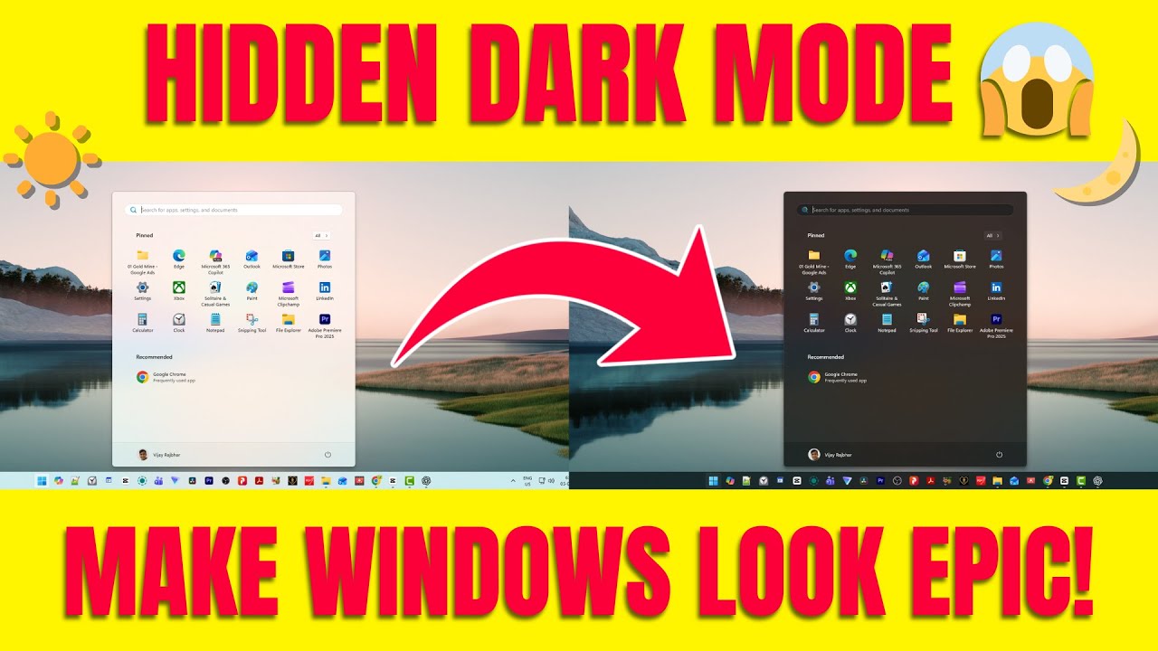 Разблокируйте скрытый темный режим в Windows 11 😱 | Сделайте свой ПК суперкрутым!
