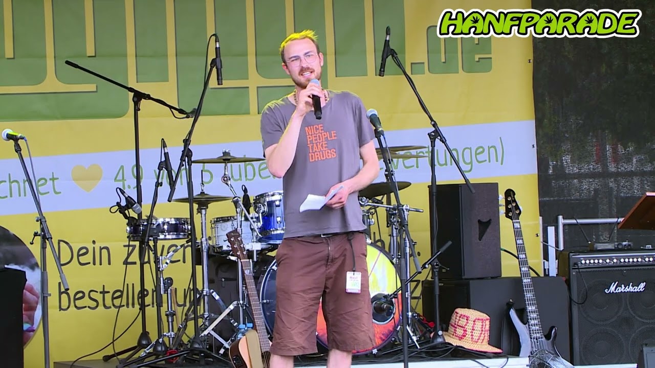 Nils Biedermann, Experte f&uuml;r internationale Drogenpolitik - Hanfparade 2022