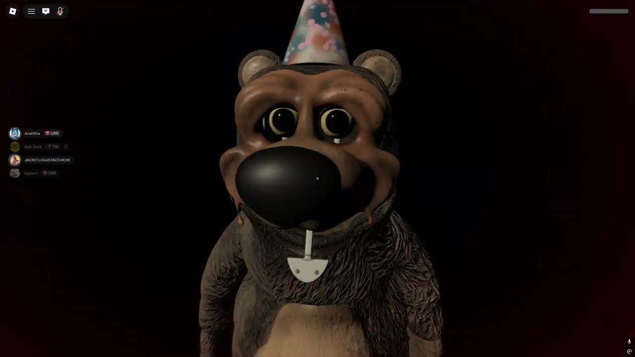 jugando al Fnaf de Chuck E Cheese de Roblox con amigos