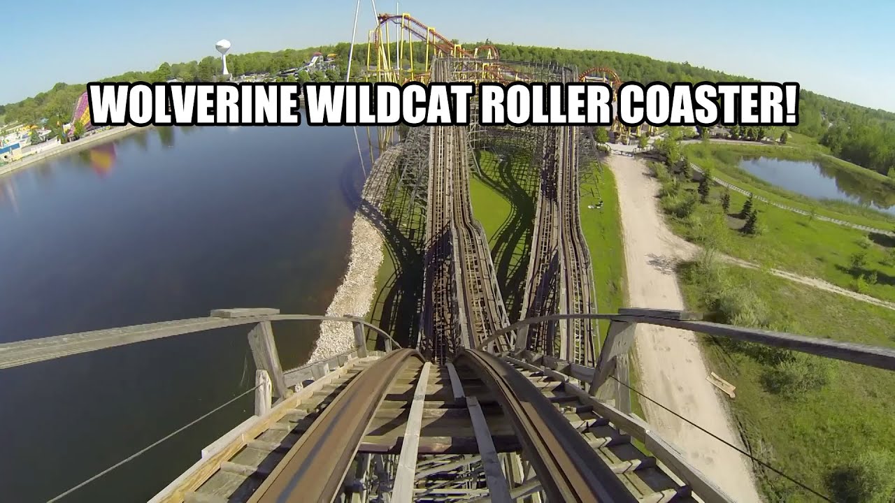 Wolverine Wildcat Roller Coaster POV Michigan's Adventure Amusement Park