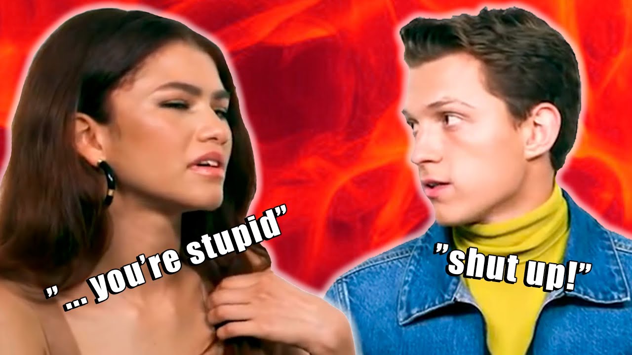 tom holland and zendaya fighting for 15 minutes straight