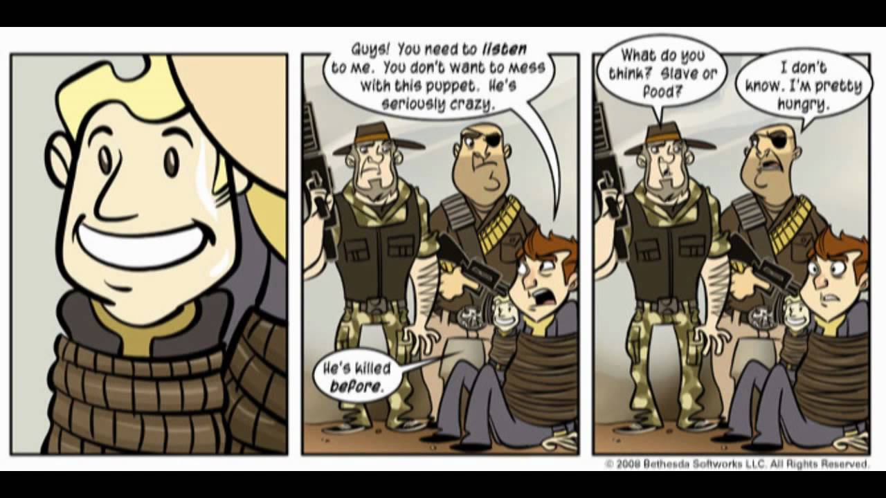 Fallout 3 Penny Arcade Comic HD - Vault Boy Puppet (Story of Vault 77)