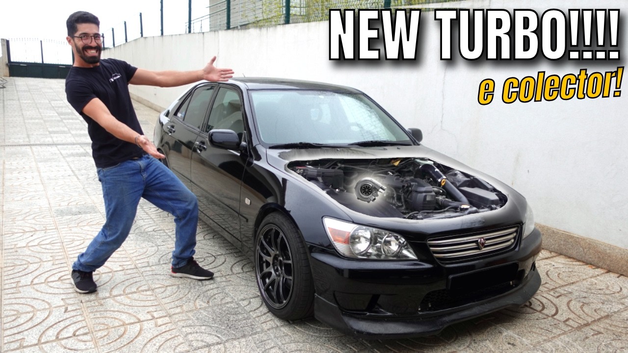 NOVO turbo setup para o Lexus is200 TURBO!! gtx2867r e colector cast iron!🤯