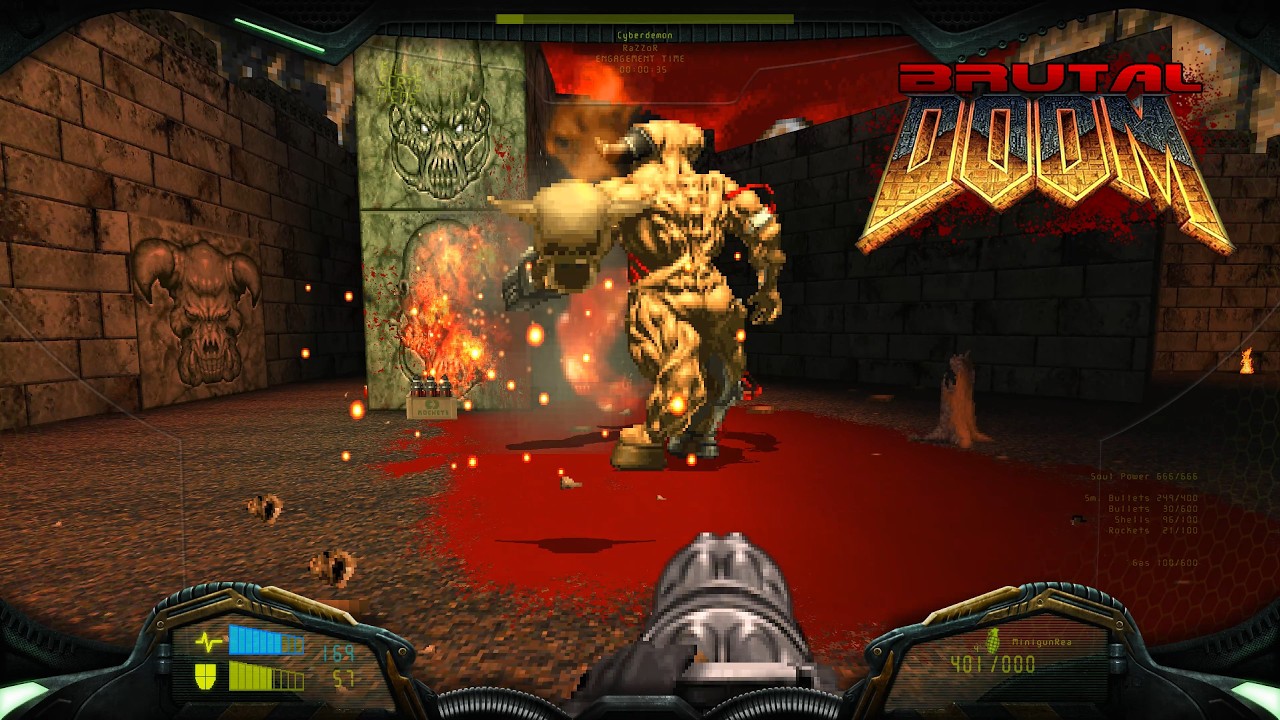 BRUTAL DOOM (v21.16.1) - Absolute Extinction - E2M8: Beyond Deimos | 4K/60