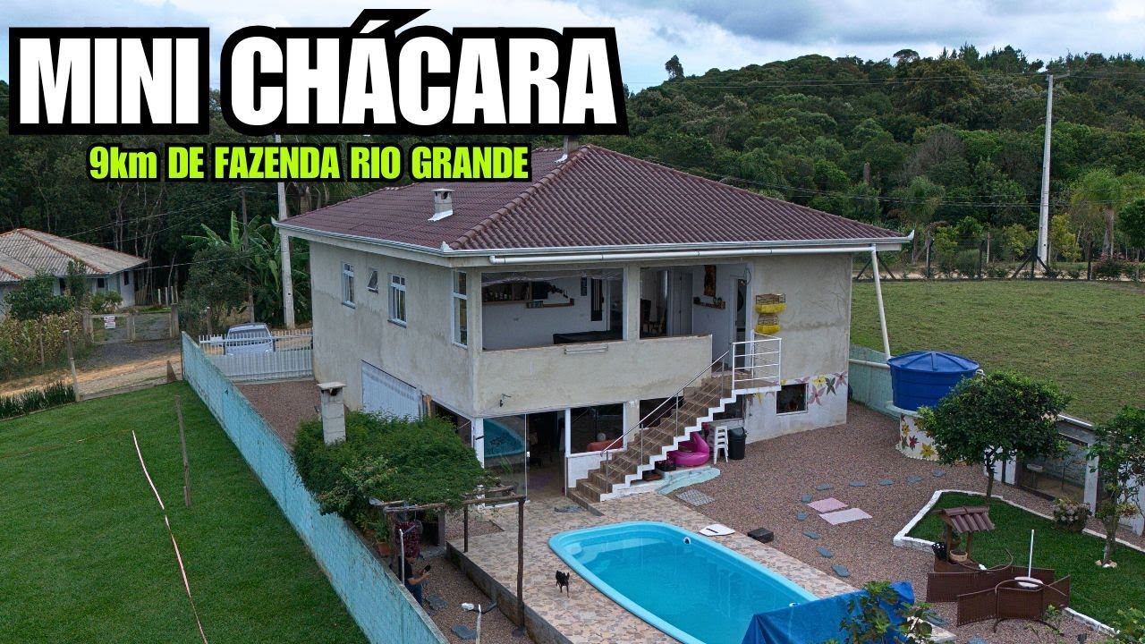 VENDIDO CHÁCARA A VENDA EM FAZENDA RIO GRANDE-PR | PISCINA | CASA NOVA | POÇO | GALINHEIRO