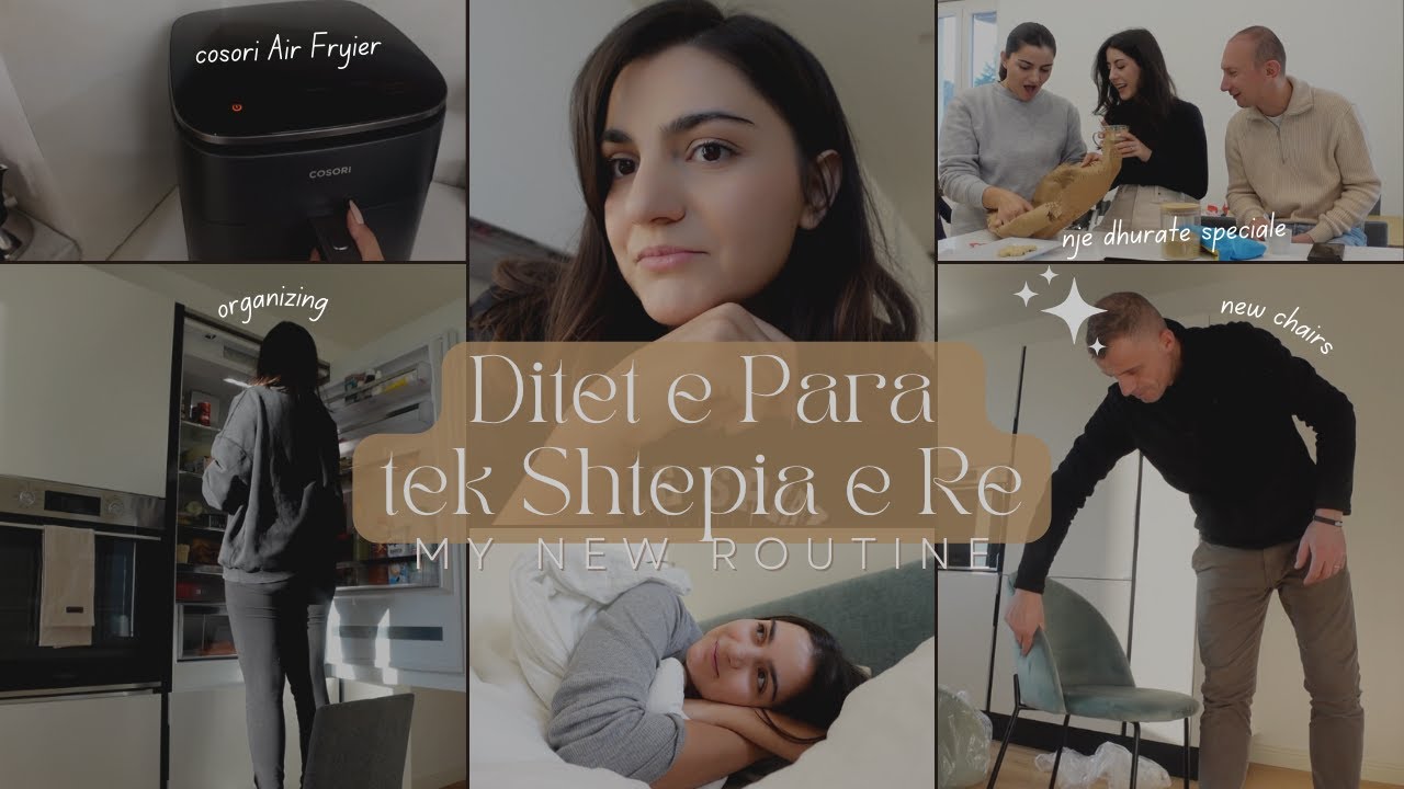Ditet e para tek Shtepia e Re, Vizita & Shkojm tek ristoranti Shqiptar || Cosori Air Fryer ||ALBJONA