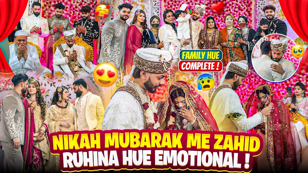 Nikah Mubarak Me Zahid Ruhina Hue Emotional 🥲| Doodh Pilai Rasam | Fokats | Abresh & Zeeshan