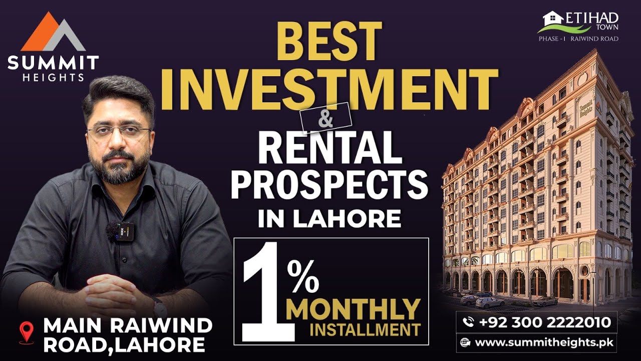 Premium Apartments & Offices on Easy Installments | Summit Heights Phase 1 Lahore | 3 Years Plan