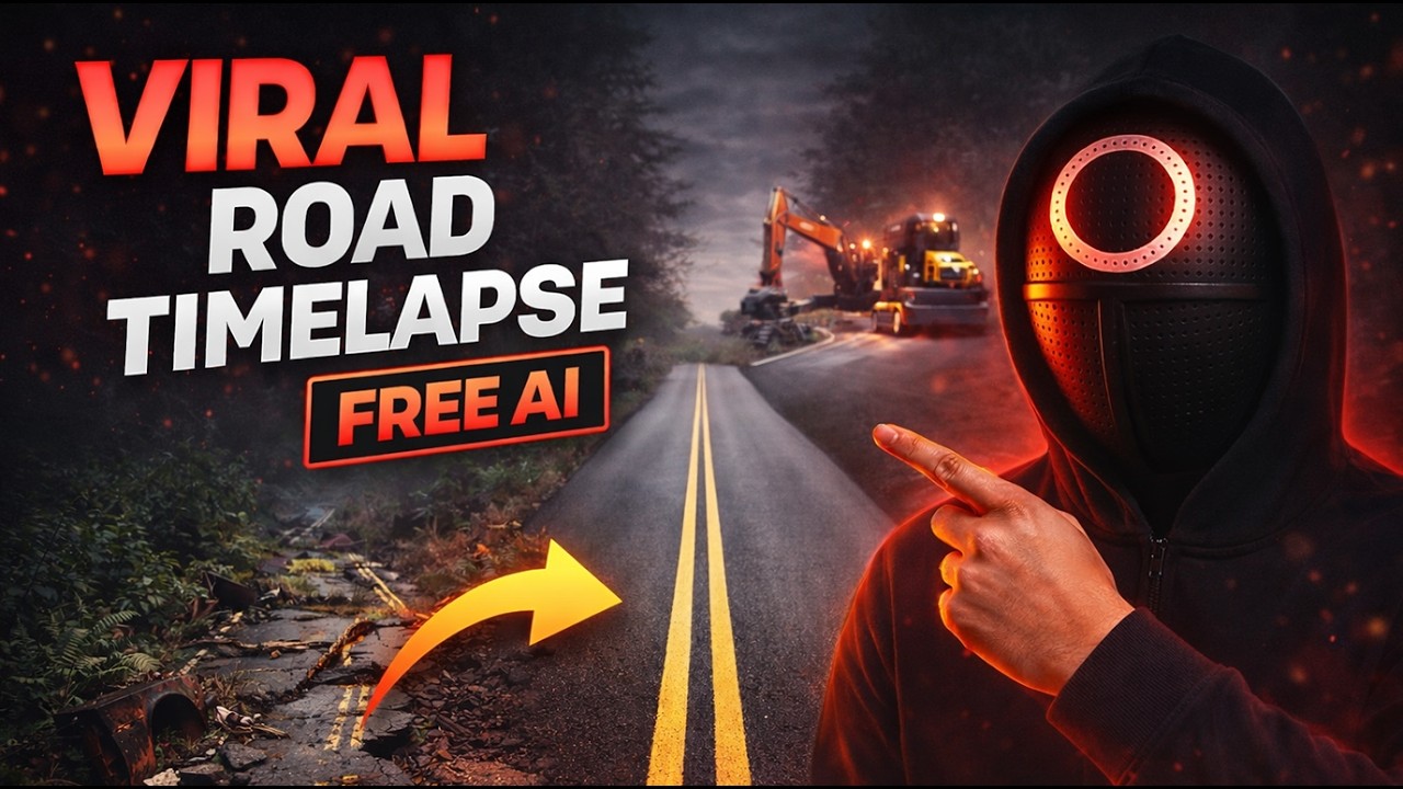 Make Viral Road Construction Timelapse Videos with FREE AI Step by Step Tutorial