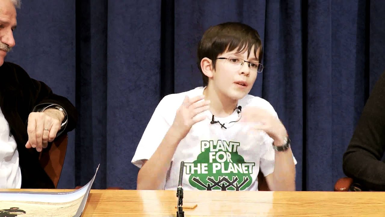 Felix Finkbeiner at the Press Conference of the Opening of the International Year of Forests 2011