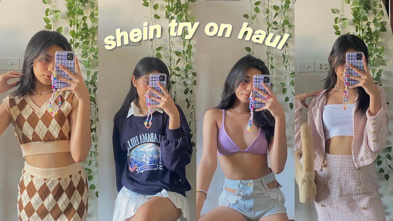 SHEIN TRY ON HAUL 🌸🍃  ( trendy fashion pieces, pinterest inspired,loungewear) #SpringItOn