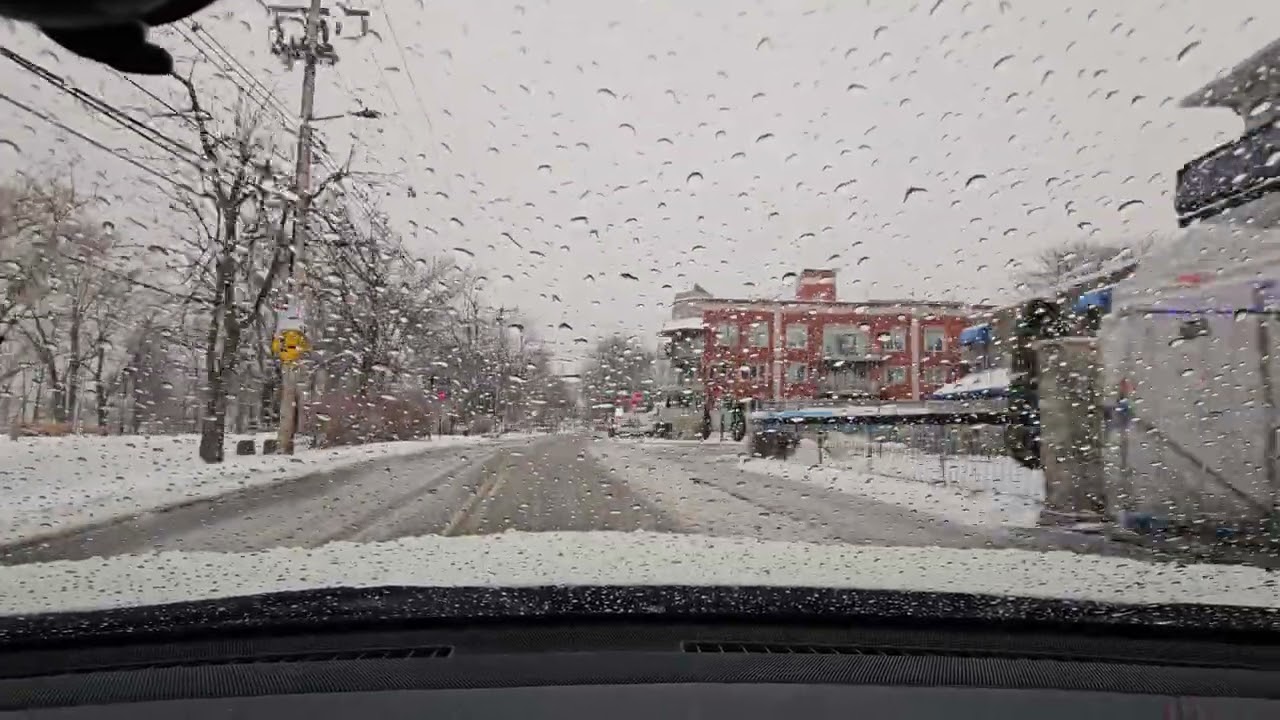 Driving In Freezing Rain Montreal😀