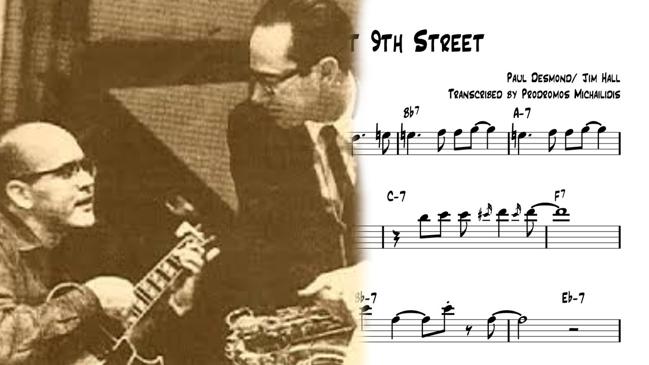 The Girl From East 9th Street - Paul Desmond Transcription