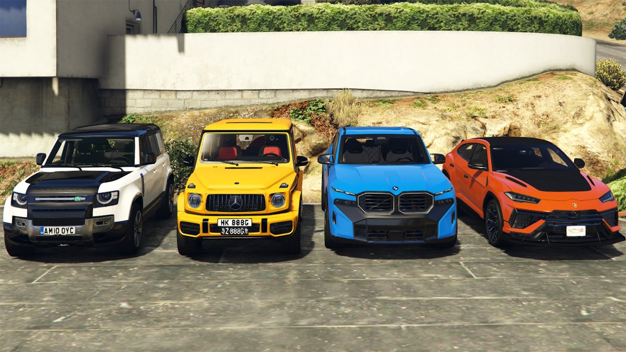 GTA V : SUVCARS VS CITY JUMP CHALLENGE !!