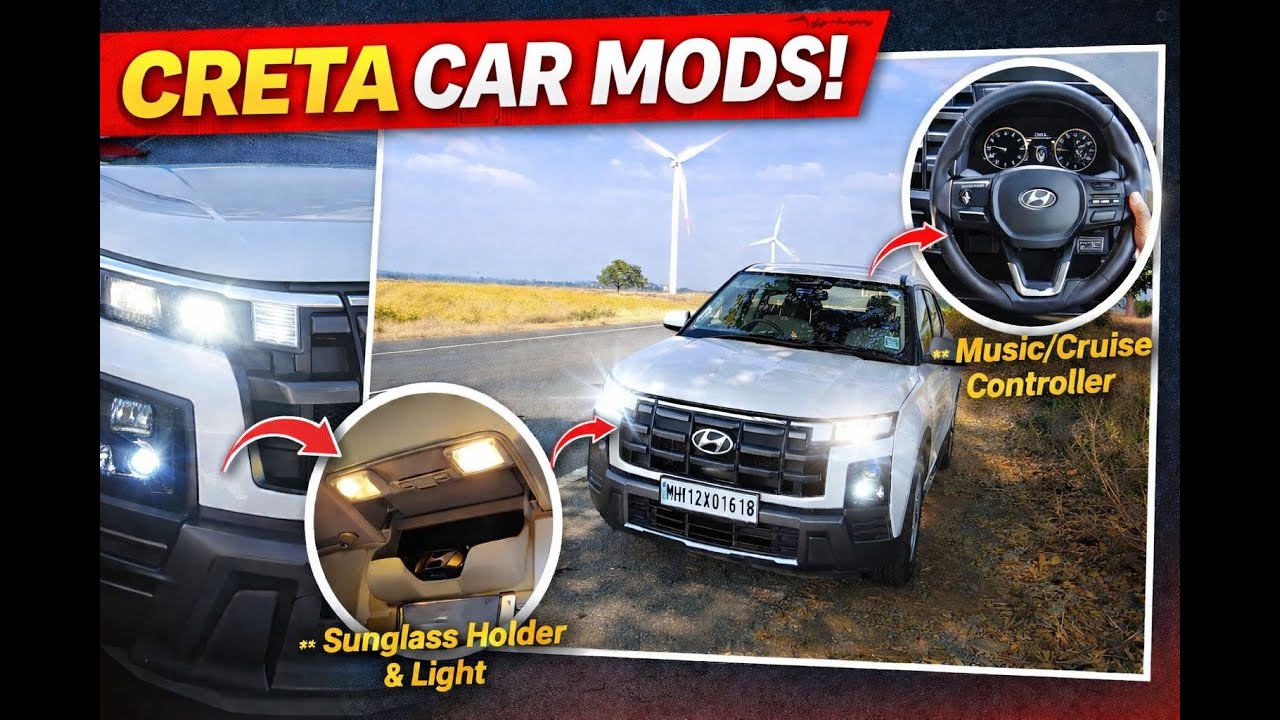 Hyundai Creta 2026 Practical Upgrades 🔥 LED Headlights | Cruise Control | Sunglasses Holder #creta