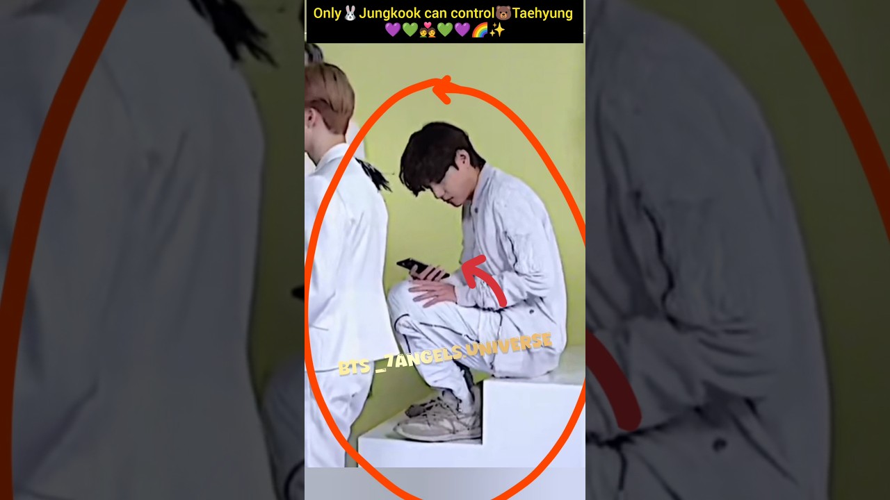 only🐰Jungkook can control 🐻Taehyung💑💚💜🌈✨#vkook #taekook #v #jungkook #bts #btsarmy