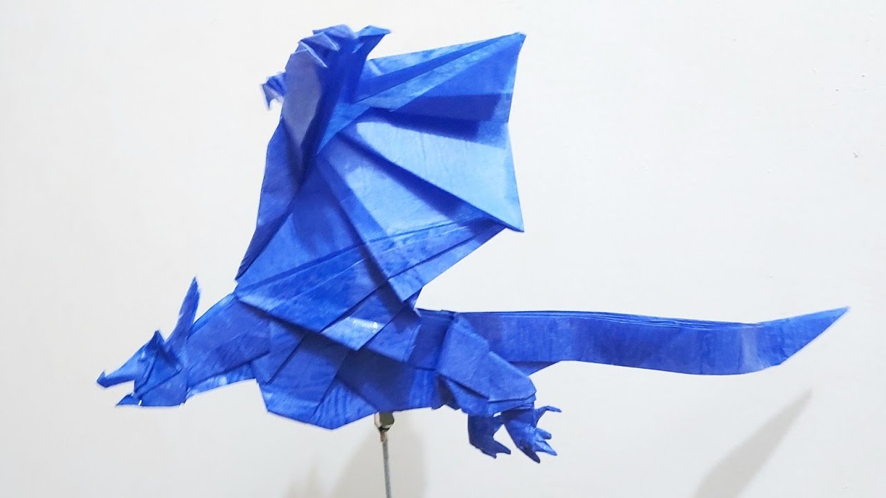 ORIGAMI FROST DRAGON [Designed By Kade Chan DIORAMA/TIMELAPSE