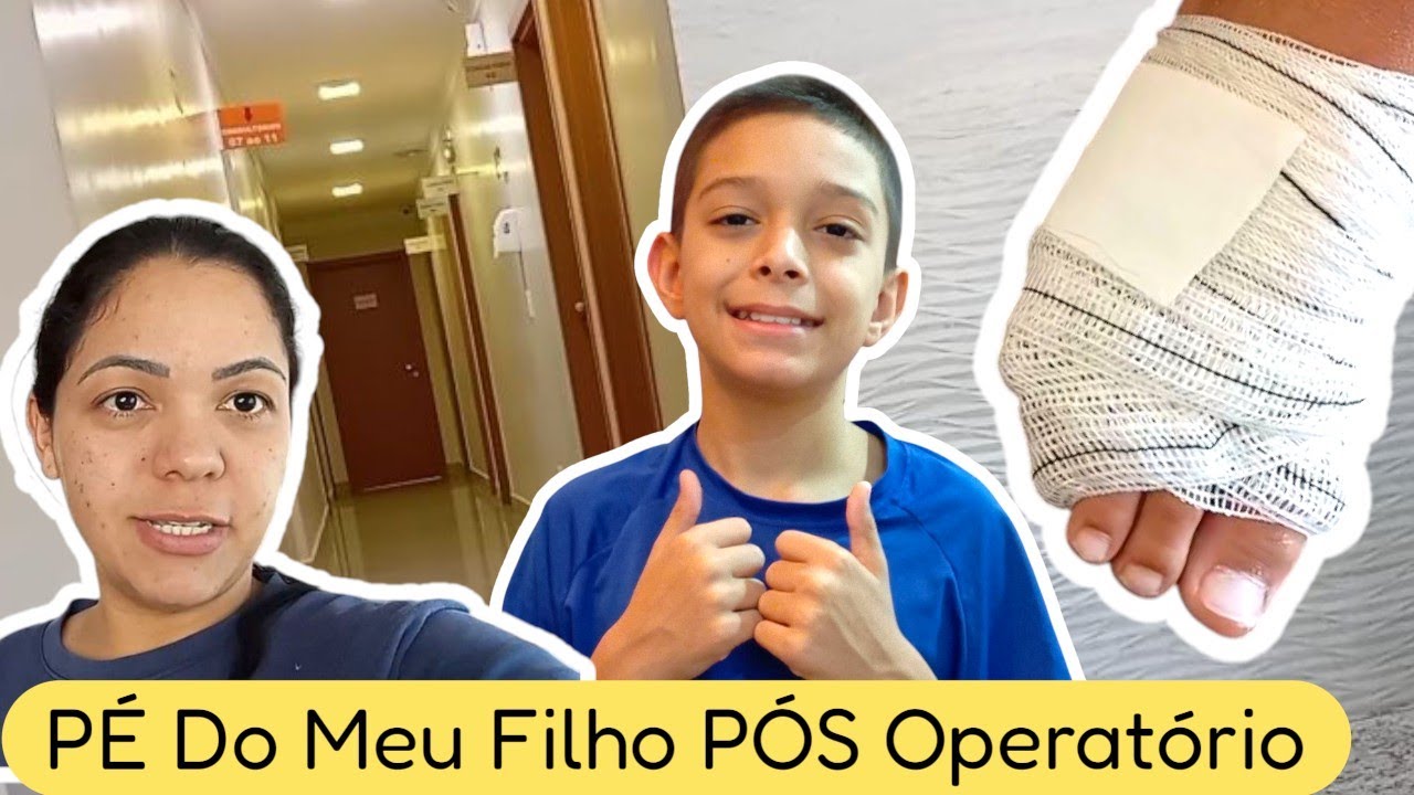RESULTADO  DO PÉ DO MEU FILHO PÓS OPERATÓRIO+OQUE ELE RELATOU DE TUDO 