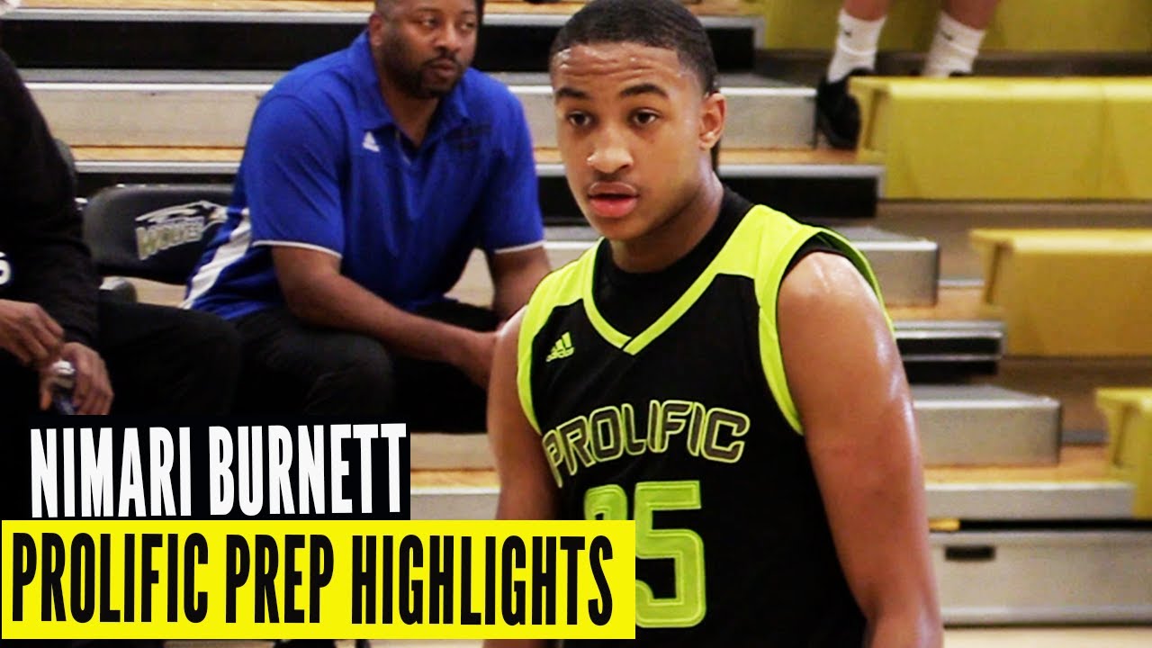 Nimari Burnett is a BUCKET! Prolific Prep Highlights | Texas Tech Signee