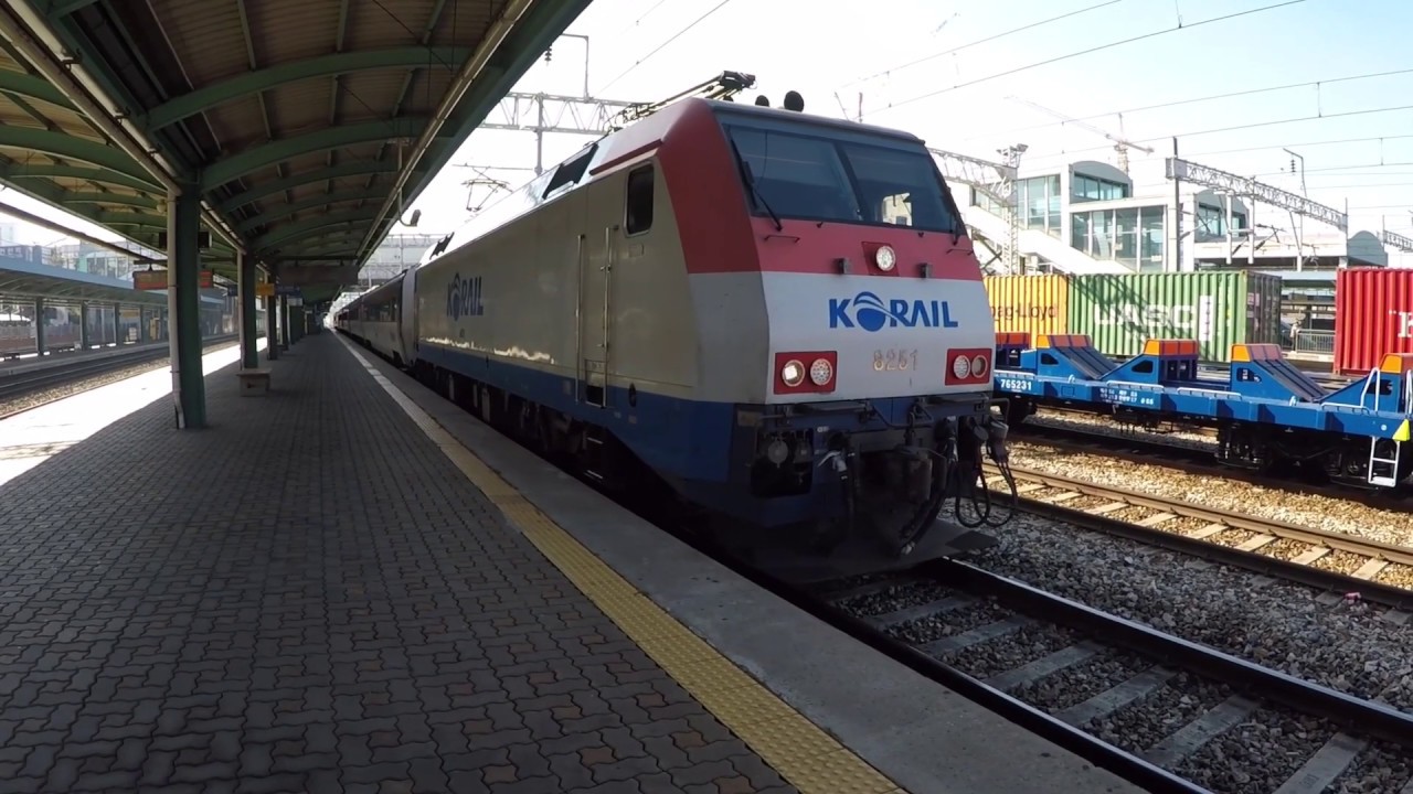 [美しいインバータ音]KORAIL8200形牽引ムグンファ号＠天安駅 KORAIL 8200 series Mugunghwa@Cheonan Station