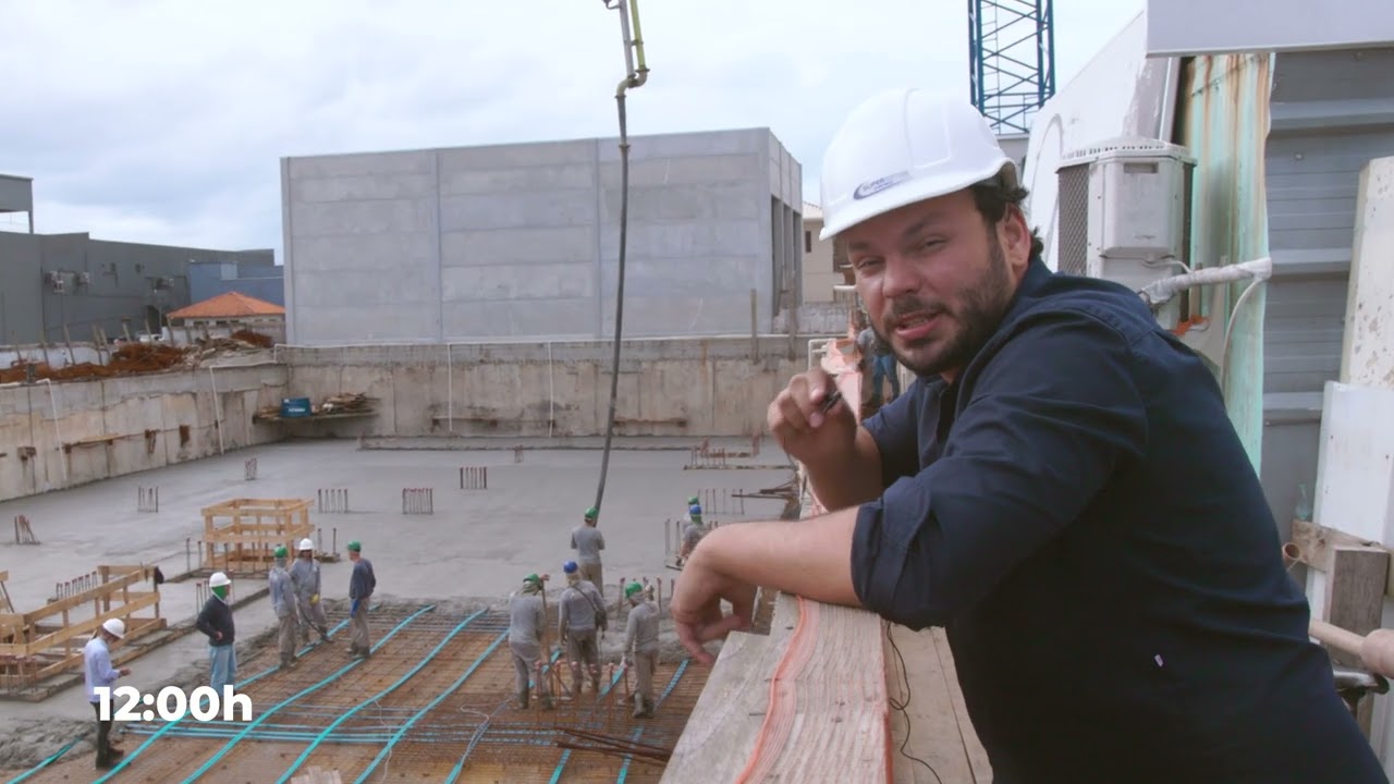 Concretagem de Laje 400 metros cúbicos no mesmo dia empreendimento em Florianópolis-SC