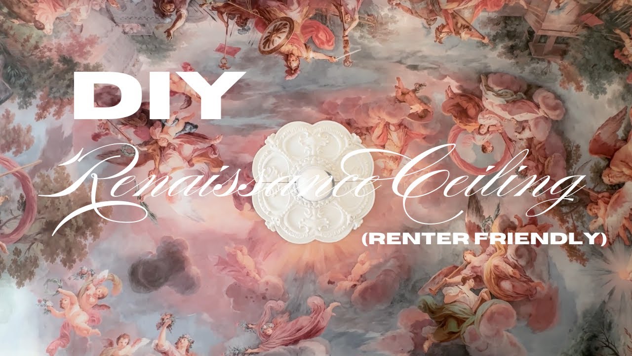 Transforming My NYC Studio Ceiling into a Renaissance Masterpiece | Affordable DIY Interior Design!