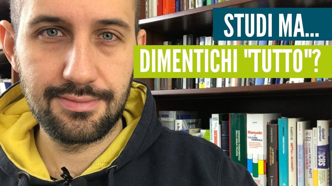 Studio ma dimentico tutto. C'&egrave; una soluzione (e la tua memoria funziona!)
