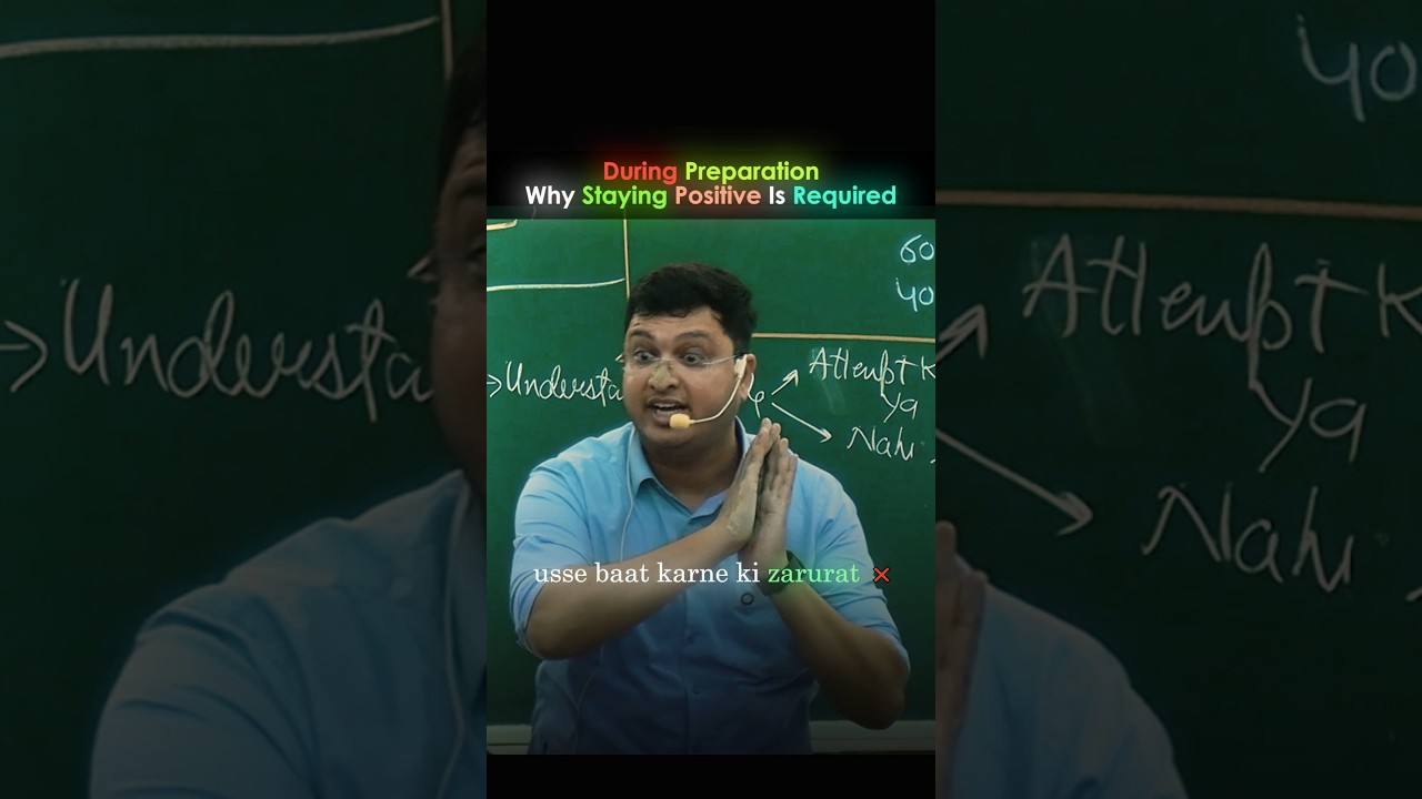 During preparation why staying positive is required 