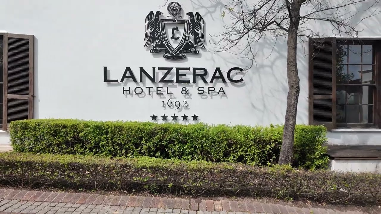 4K- Walking Tour of Lanzerac Wine Estate, Stellenbosch, South Africa