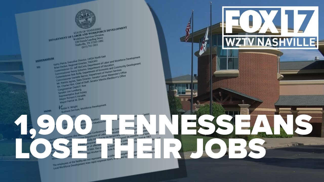 1,900 employees across Tennessee impacted in mass layoffs