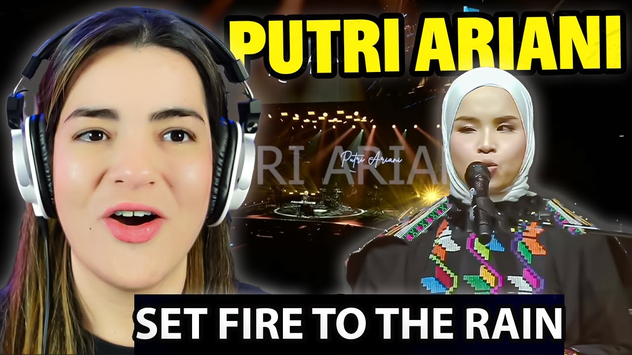 Putri Ariani - Set Fire To The Rain (Adele's Cover) | REACTION