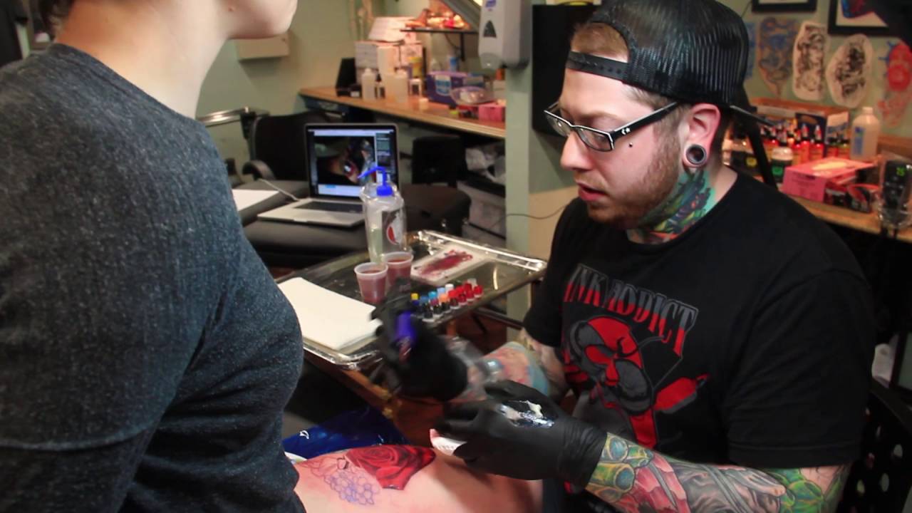Color Realism Rose: Tattoo Timelapse - Seth Holmes