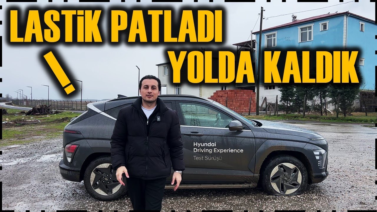 KONA ELECTRIC TIRE ASSISTANCE! ИСПОЛЬЗОВАНИЕ КОМПЛЕКТА ДЛЯ РЕМОНТА ШИН