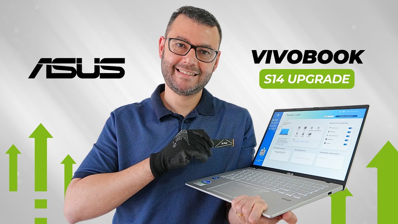 ASUS Vivobook S14 no limite! Upgrade máximo: 40GB RAM + 4TB SSD ⚙️🔥