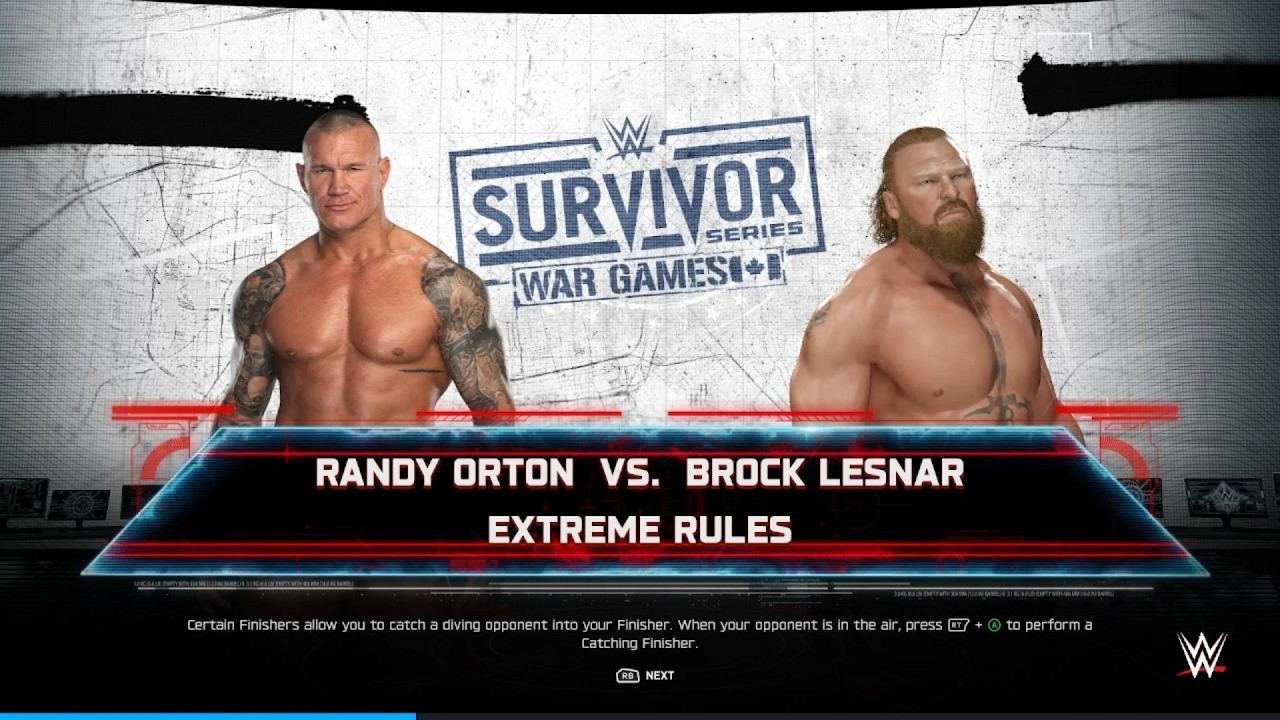 WWE 2K25 Randy Orton vs Brock Lesnar | Extreme Rules Match : Survivor Series War Games 2025