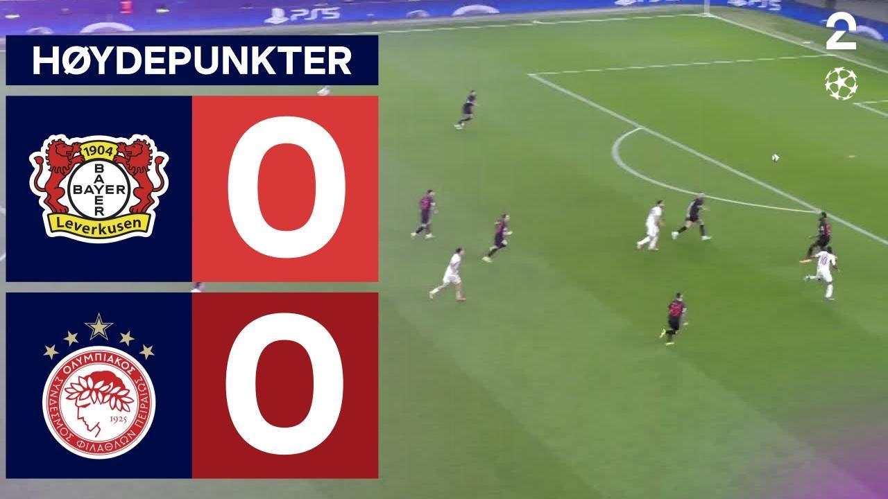 Bayer Leverkusen 0 - 0 Olympiacos - Høydepunkter