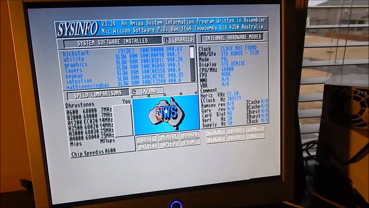 Amiga 500 with ACA500  and ACA1232 Accelerator